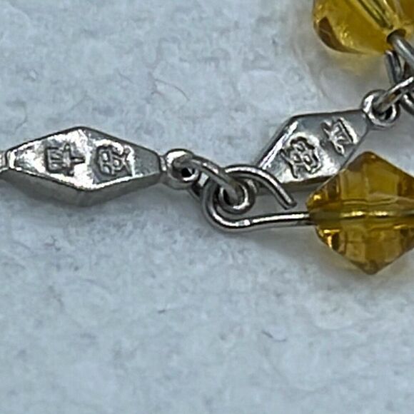 Heart shaped Italian glass beads  chain link bracelet - Picture 7 of 8